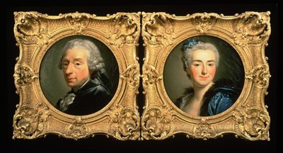 Portraits of Francois Boucher (1703-70) and his Wife Marie-Jeanne Buseau by Alexander Roslin
